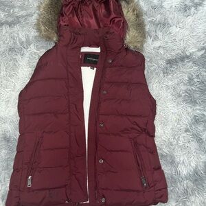 Burgundy vest